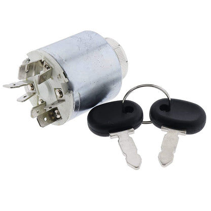Ignition Switch 5146155 5129862 for New.Holland Tractor 3830 4030 4230 4430 TD4020F TD4030F TD4040F TD5010 TD5020 TD5030 Case JX55 JX60 JX65 JX70 JX75 JX80 JX85 JX90 JX95 - KUDUPARTS