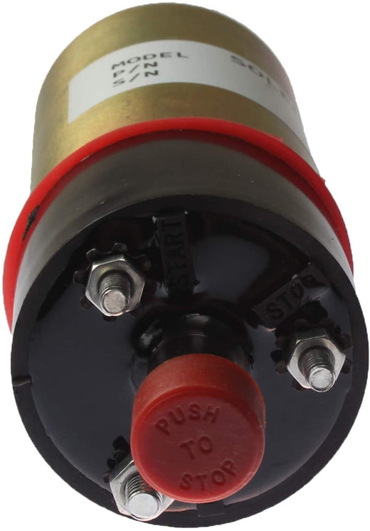 Fuel Shutoff Solenoid 8C-3663 for Caterpillar 214B 325 325 LN 325B 950G 613C 3208 - KUDUPARTS