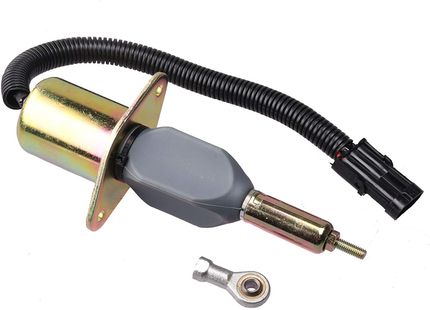 Fuel Shutoff Solenoid 3349017 Fit for Cummins 6CT Engine - KUDUPARTS