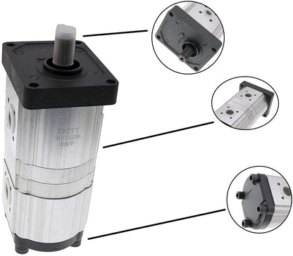 Hydraulic Pump 3A111-82202 Compatible with Kubota Tractors M4700 M5400 M6800 M8200 M9000 - KUDUPARTS