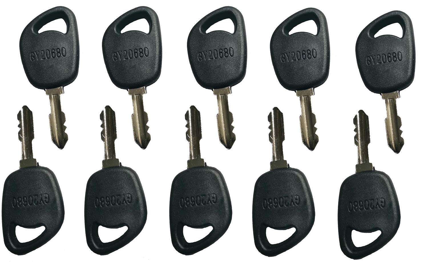 10PCS GY20680 Ignition Keys Equipment Key for John Deere Tractor Stens 430-694 Toro 112-0312 MTD 925-1745 AYP 140403 Toro 112-1615 Kohler 48 340 01-S Sears 140403 Murray 327350MA - KUDUPARTS