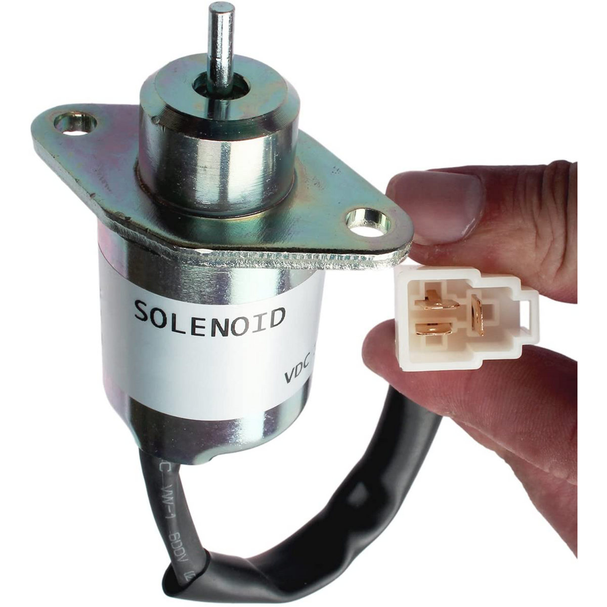 12V Fuel Shutoff Solenoid 17454-60010 17594-60014 for Kubota 05 Series BX2200 D905 D1005 D1105 V1205 V1305 V1505 V1505T - KUDUPARTS