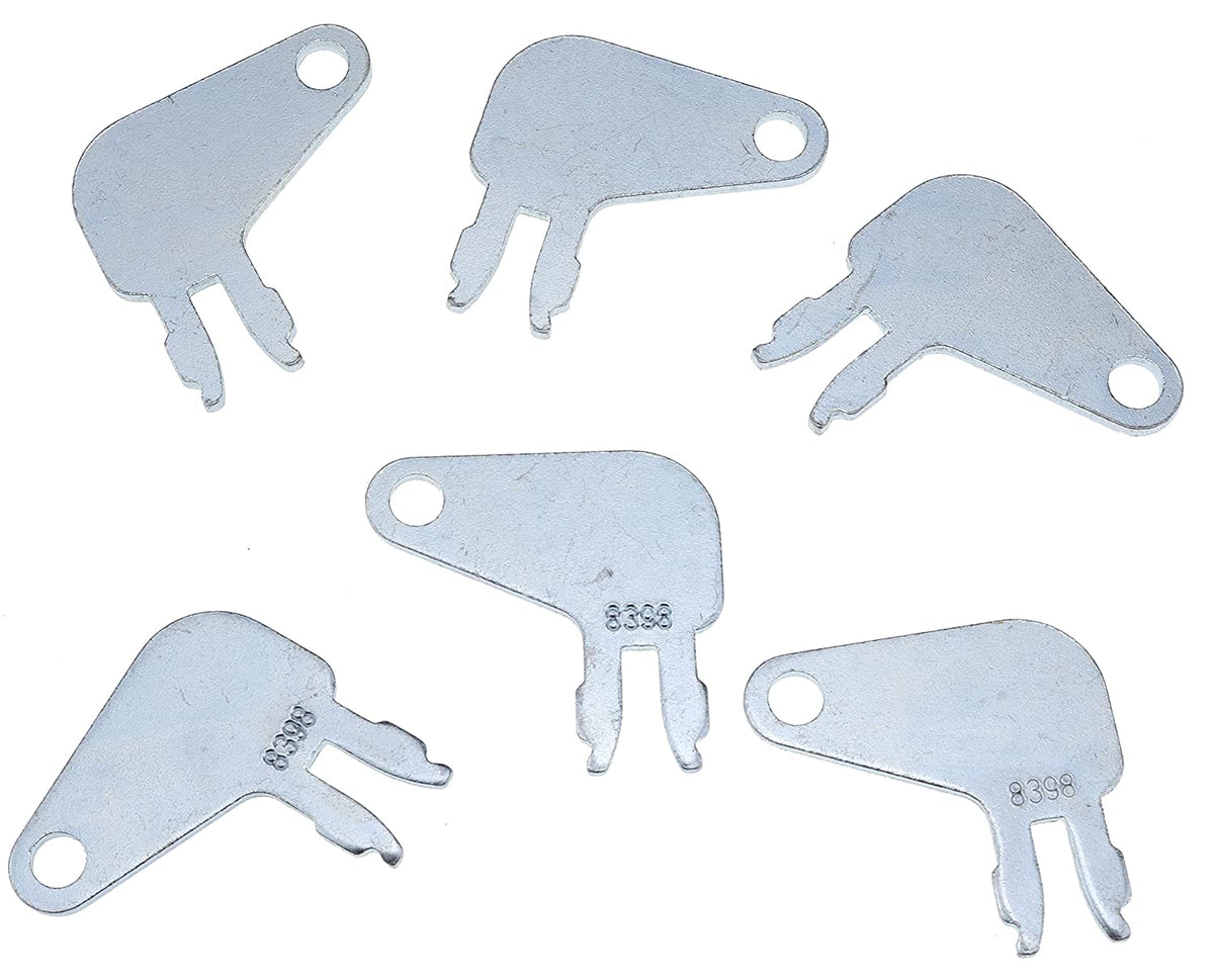 6PCS Master Disconnect Key 8398 8H-5306 8H5306 7N-0718 7N0718 for Caterpillar Wheel Skidder 508 515 518C 525 525B 525C 525D 528B 530B 535B 535C 535D 545 545C 545D 555D - KUDUPARTS