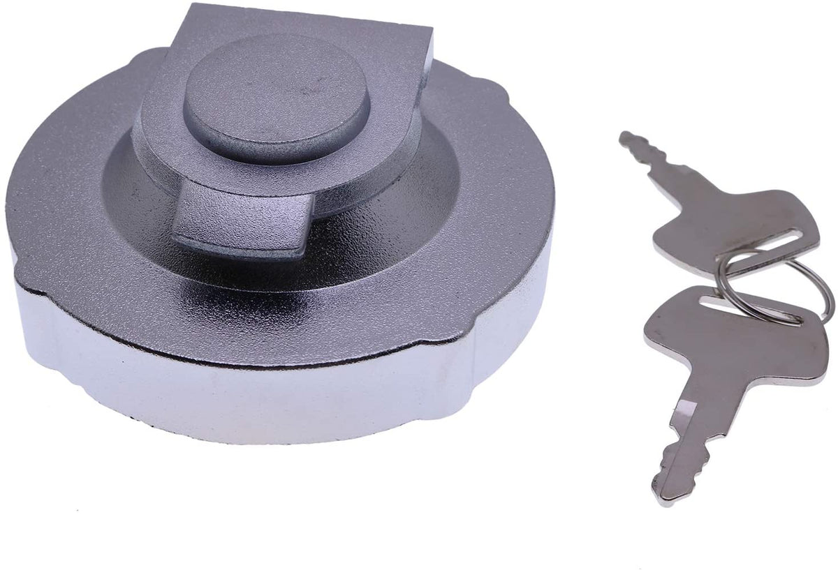 Fuel Tank Cap with 2 keys 15521-00500 compatible with Takeuchi TB016 TB015 TL250 TL120 - KUDUPARTS