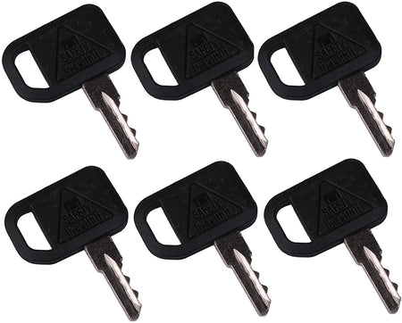 Ignition Keys AUC12681 compatible with John Deere Gator Zero Turn Mower Quik-Trak Mowers (6) - KUDUPARTS