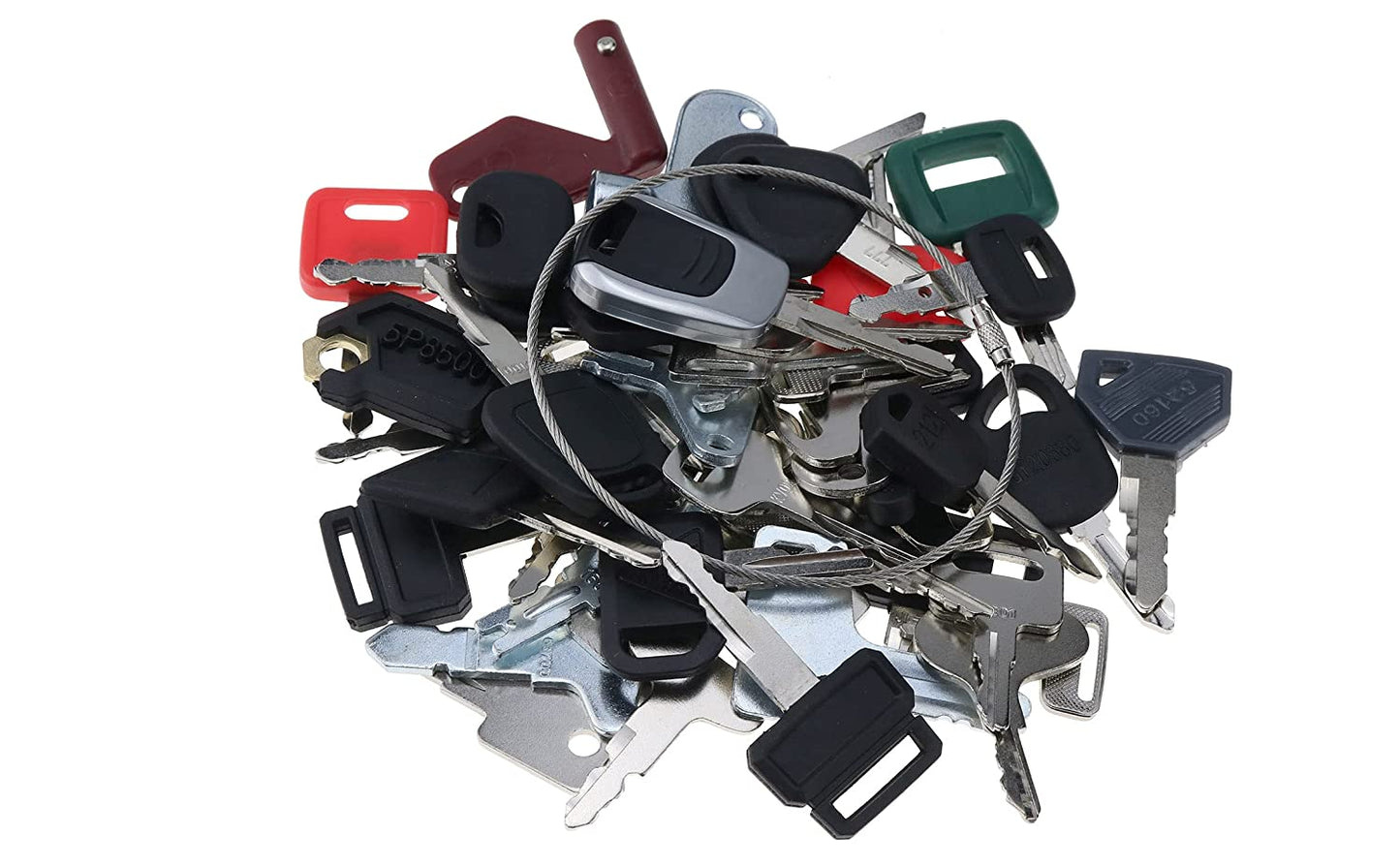 56 Key  Set for Bobcat CASE Caterpillar Genie GRADALL HYSTER JCB JLG Komatsu SANY MULTIQUIP KOBELCO New Holland KUBOTA Toyota Volvo & More - KUDUPARTS