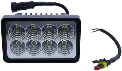 LED Headlight for John Deere 240 250 260 270 313 315 317 320 325 328 + / Case 410 420 420CT 430 435 440 445 450 465 + / New.Holland C175 C185 L120 L125 L140 L150 L160 L170 L175 L180 + - KUDUPARTS