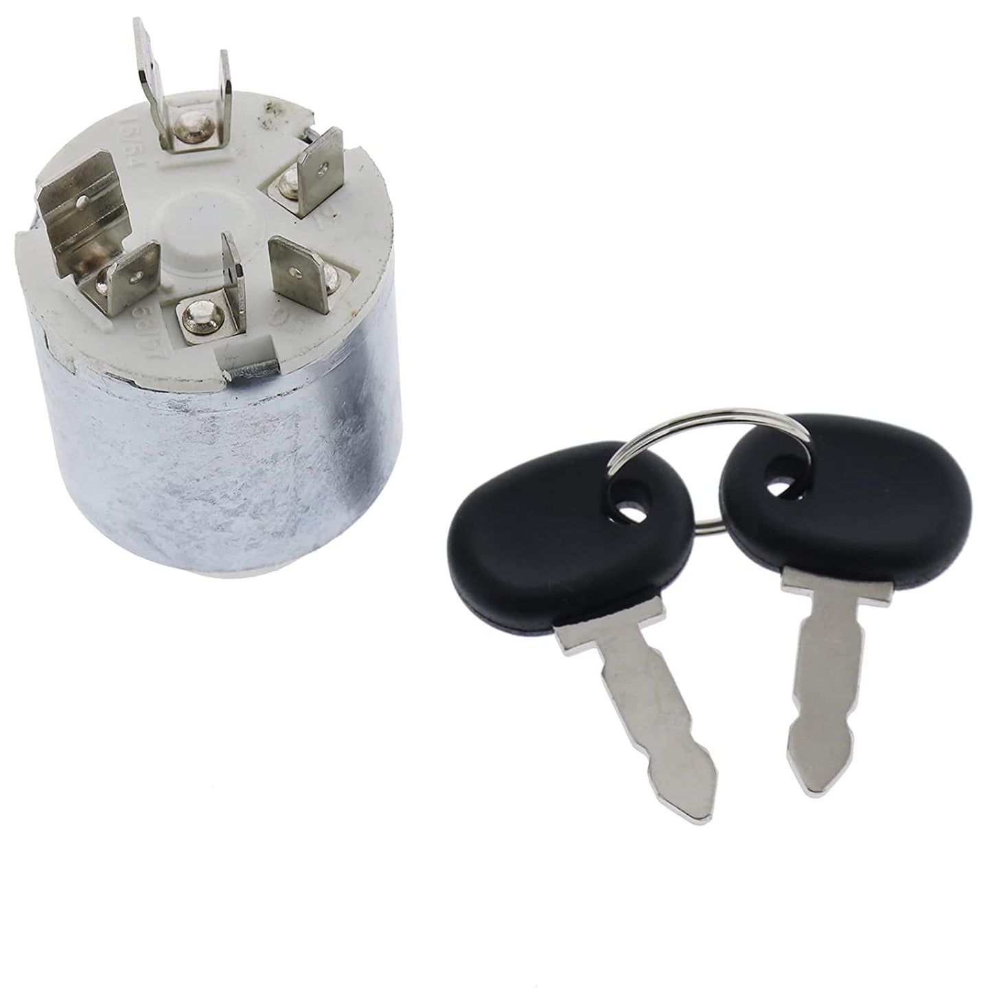 Ignition Switch 5146155 5129862 for New.Holland Tractor 3830 4030 4230 4430 TD4020F TD4030F TD4040F TD5010 TD5020 TD5030 Case JX55 JX60 JX65 JX70 JX75 JX80 JX85 JX90 JX95 - KUDUPARTS