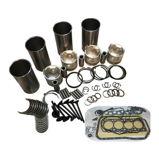 4TN100 Rebuild Kit for Yanmar Piston Ring Liner Gasket Bearing Set Part - KUDUPARTS